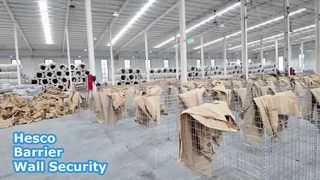 Решение для обеспечения безопасности тяжелых оцинкованных барьерных стен Hesco