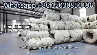 Упаковка защитной колючей проволоки Concertina Razor