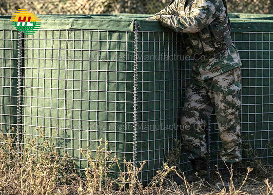 Protective Hesco Gabions Defensive Barrier Bastions Heavy Duty Barrier Bunkers Galvanized Explosion Proof Sand Walls For Flood Control Areas