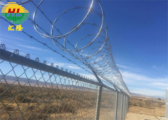 На открытом воздухе подрезал Антивеар колючей проволоки Концертина бритвы 2.5мм гальванизированный стальной
