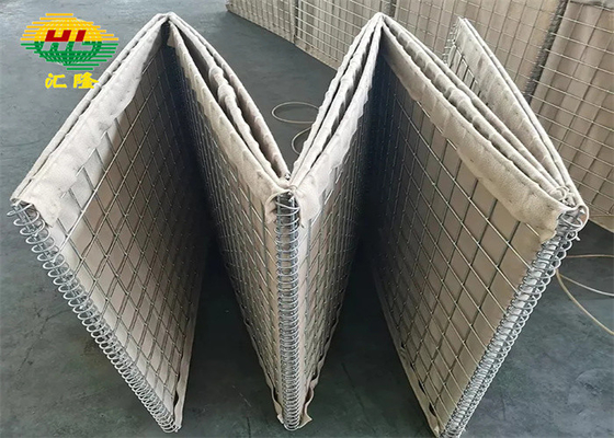 Hl1-12 Гальфан покрытый Hesco защитные барьеры робот сварка длина 1,21m-33m